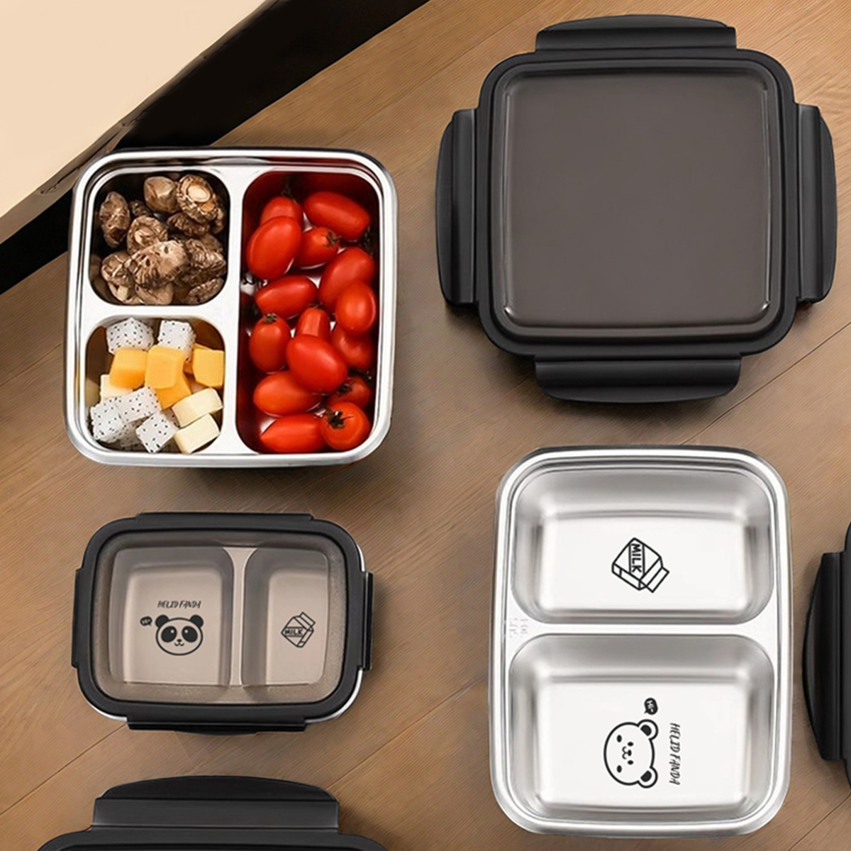 Food Xxl - WORTHBUY 2/3 Griglie 304 Lunch Box