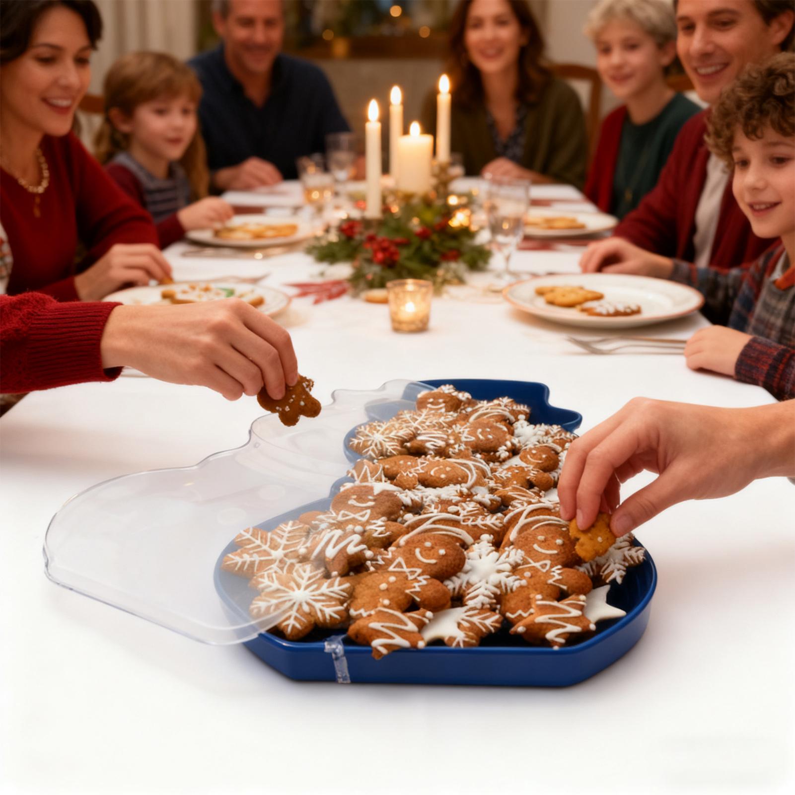 Food Platter Snacks - Vassoio per snack natalizio Organizzatore per