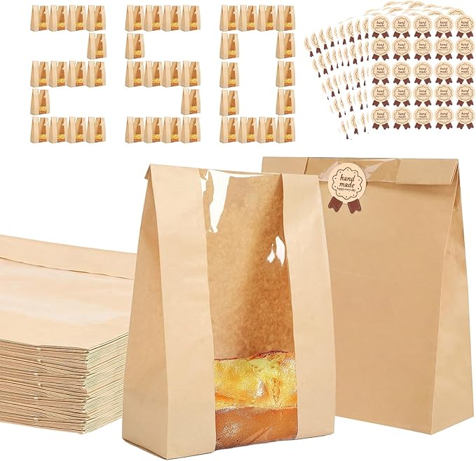 Food Xxl - Confezione da 250 Sacchetti per Pane