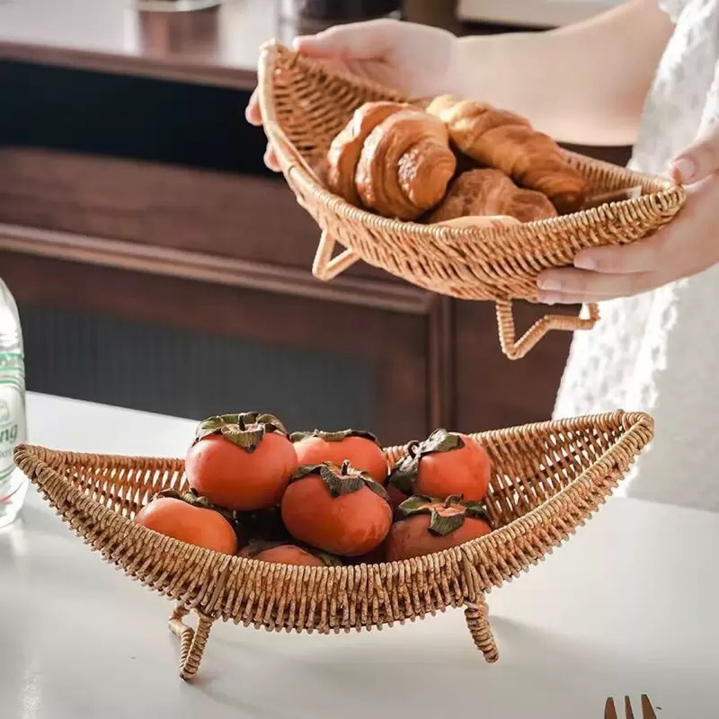 Food Platter Snacks - Vassoio a Mezzaluna Creativo per Frutta,