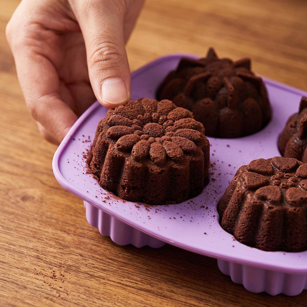 Food Snacks Healthy - Stampo in silicone a 4 fori