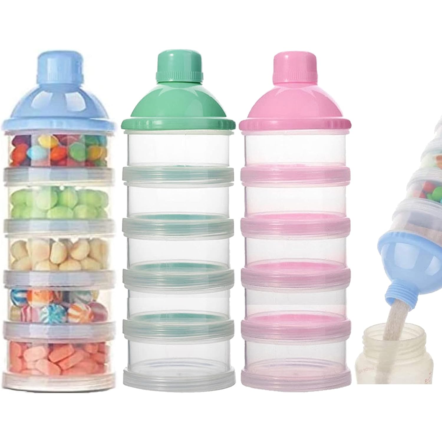 Food Snacks For 1 Year Old - Contenitore per latte in polvere portatile