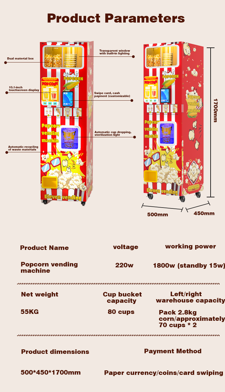 Distributore Automatico di Sna - Food Snacks Vending Machine recensione e prezzo