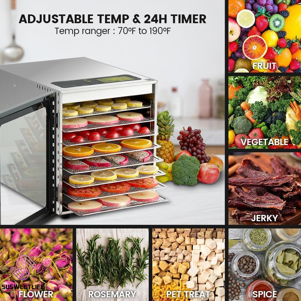 Disidratatore alimentare a 8 v - Food Snacks Healthy recensione e prezzo