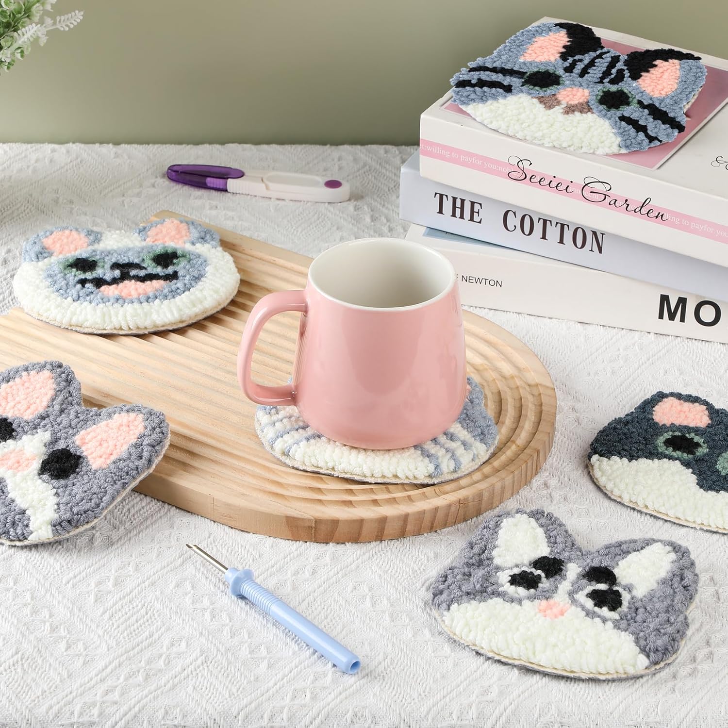 6PCS Set Punch Needle Coaster  - Fruit Roll Up recensione e prezzo