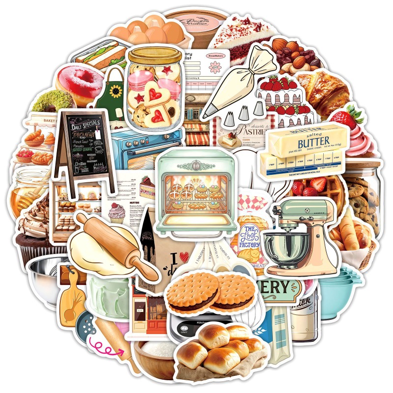 50 Pezzi di Adesivi Decorativi - Food Good Snacks recensione e prezzo