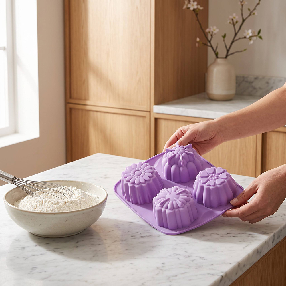 Stampo in silicone a 4 fori a  - Food Snacks Healthy recensione e prezzo